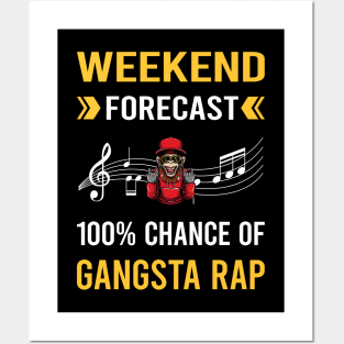 Weekend Forecast Gangsta Rap Rapping Rapper Posters and Art